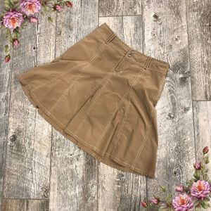 Athleta Whatever Flare Tan Skirt/Skort
